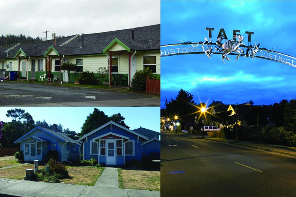 lincoln city taft district cottages and archway